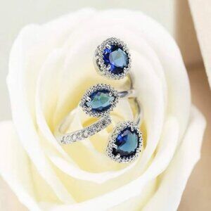 BLUE STATEMEANT RING